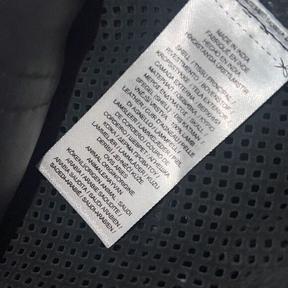 LAUREN RALPH LAUREN NWT Women's Perforated Leather Field Jacket 4 - Picture 8 of 8